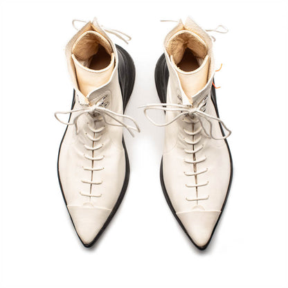 PUNK Parchment | Leather Sneaker Boots | Tracey Neuls