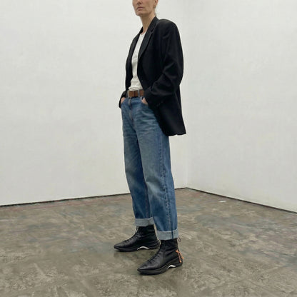 PUNK Black | Leather Sneaker Boots | Tracey Neuls