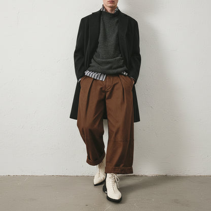 PUNK Parchment | Leather Sneaker Boots