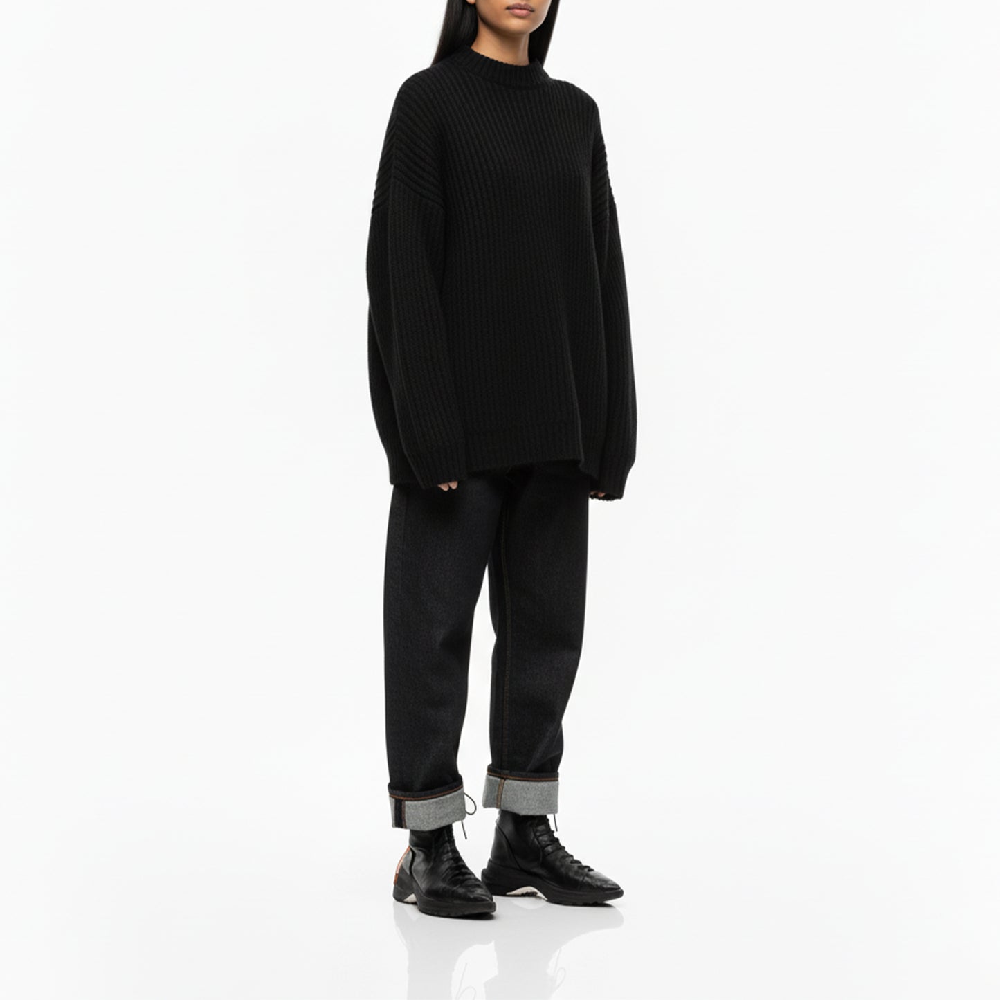 PUNK Black | Leather Sneaker Boots | Tracey Neuls