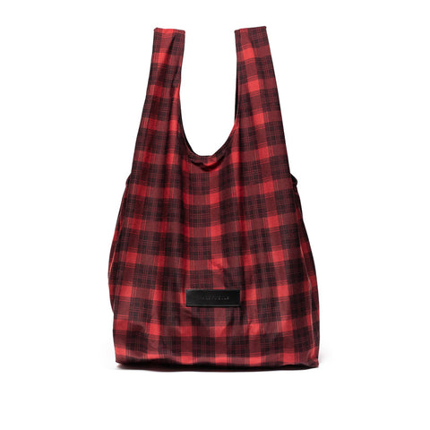 SHOPPER Tartan | Red and Black Wool Carry All Bag | Tracey Neuls