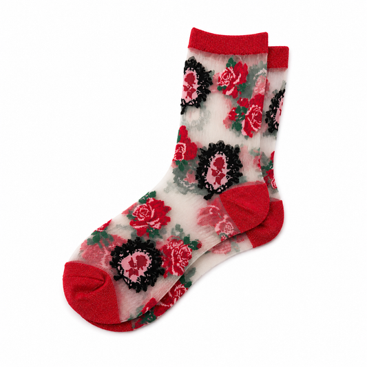 SOCKS Rose | White Sheer