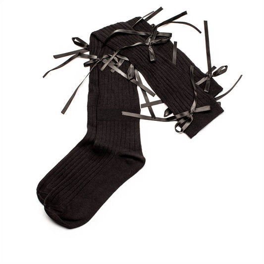 SOCKS Bows | Black Cotton | Tracey Neuls