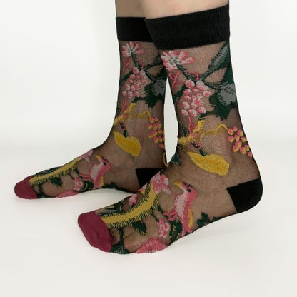 SOCKS Flower Field | Red Sheer