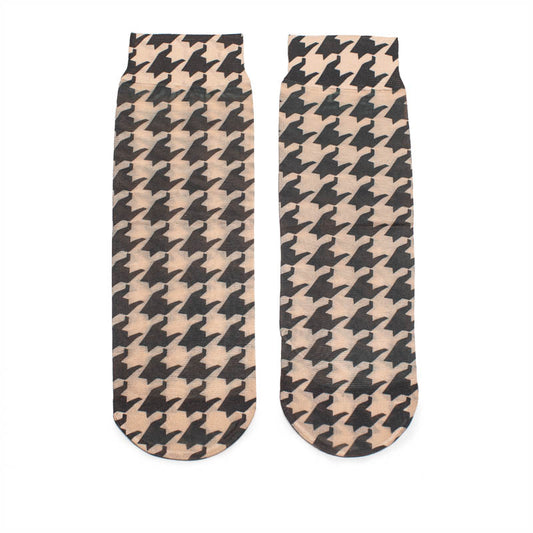 SOCKS Houndstooth | Black & Cream