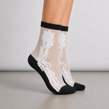 SOCKS Bloom | White Sheer