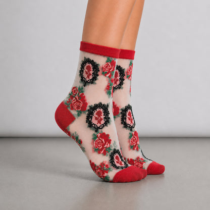 SOCKS Rose | White Sheer