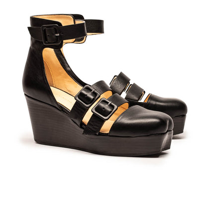 SS25_07 STEPH Smoke | Leather Sandals | Tracey Neuls