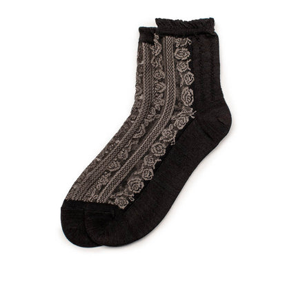 SOCKS Black | Sheer Wool Blend | Tracey Neuls