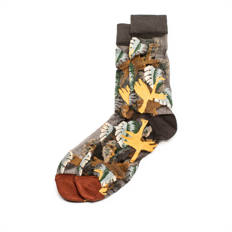 SOCKS Flower Field | Caramel Sheer | Tracey Neuls