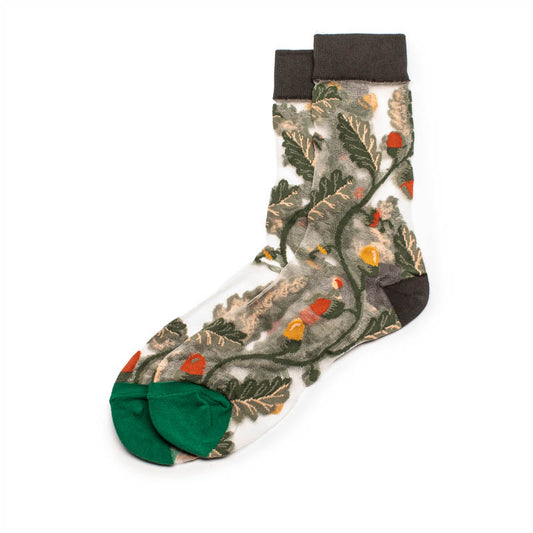 SOCKS Flower Field | Emerald Sheer | Tracey Neuls