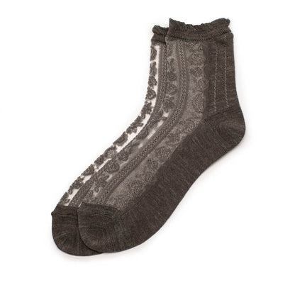 SOCKS Grey | Sheer Wool Blend | Tracey Neuls