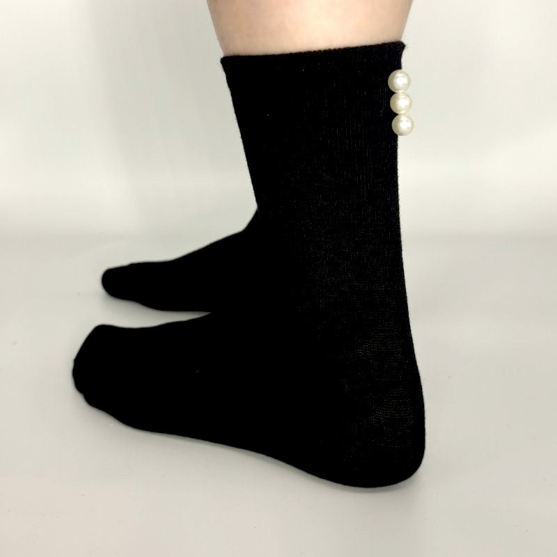 SOCKS Pearl | Black Cotton | Tracey Neuls