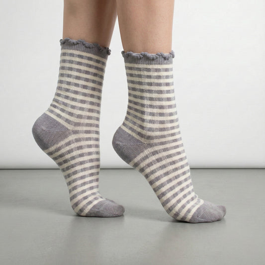 SOCKS Checkers | Lilac Cotton Blend