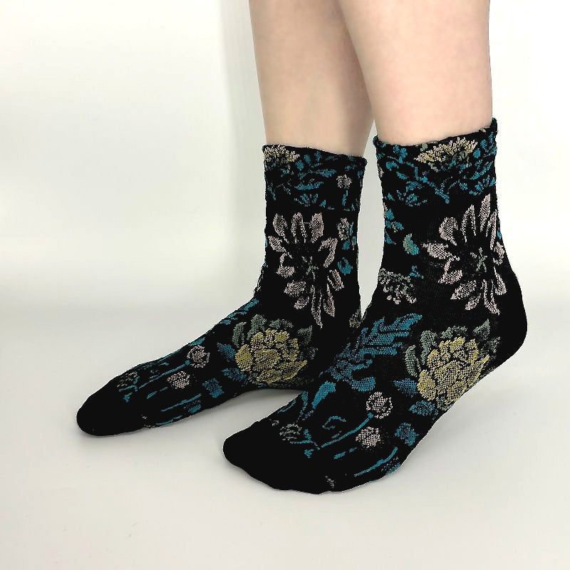 SOCKS Nicotiana | Flowers Cotton Blend | Tracey Neuls