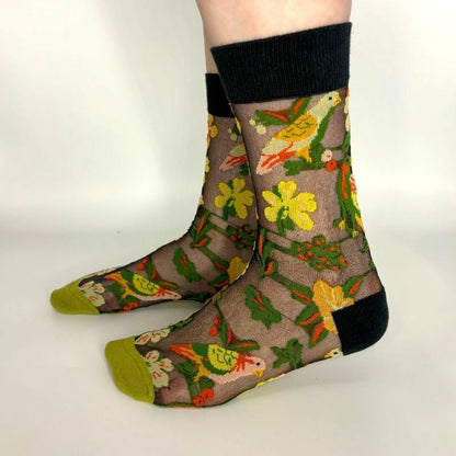 SOCKS Flower Field | Pear Sheer | Tracey Neuls