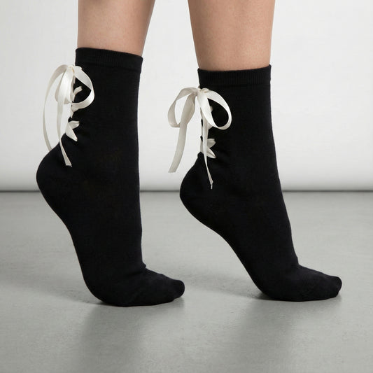 SOCKS Ribbon | Black Cotton Blend