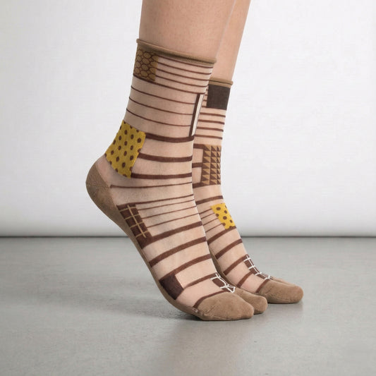 SOCKS Patchwork | Split Toe Sheer | Tracey Neuls
