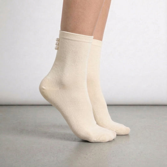 SOCKS Pearl | Off White Cotton | Tracey Neuls