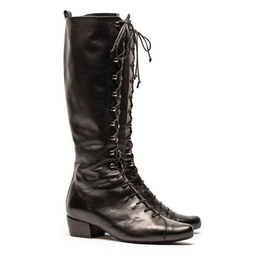 SS25_25 TANYA Tall Smoke | Leather Boot | Tracey Neuls