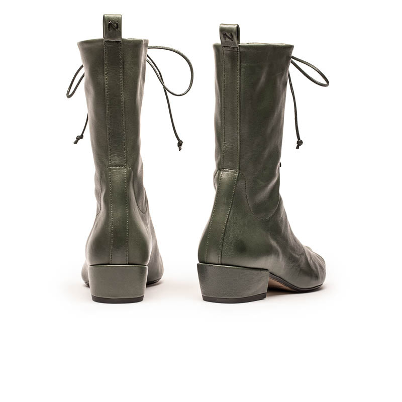 SS25_24 TANYA Pine | Leather Boot | Tracey Neuls