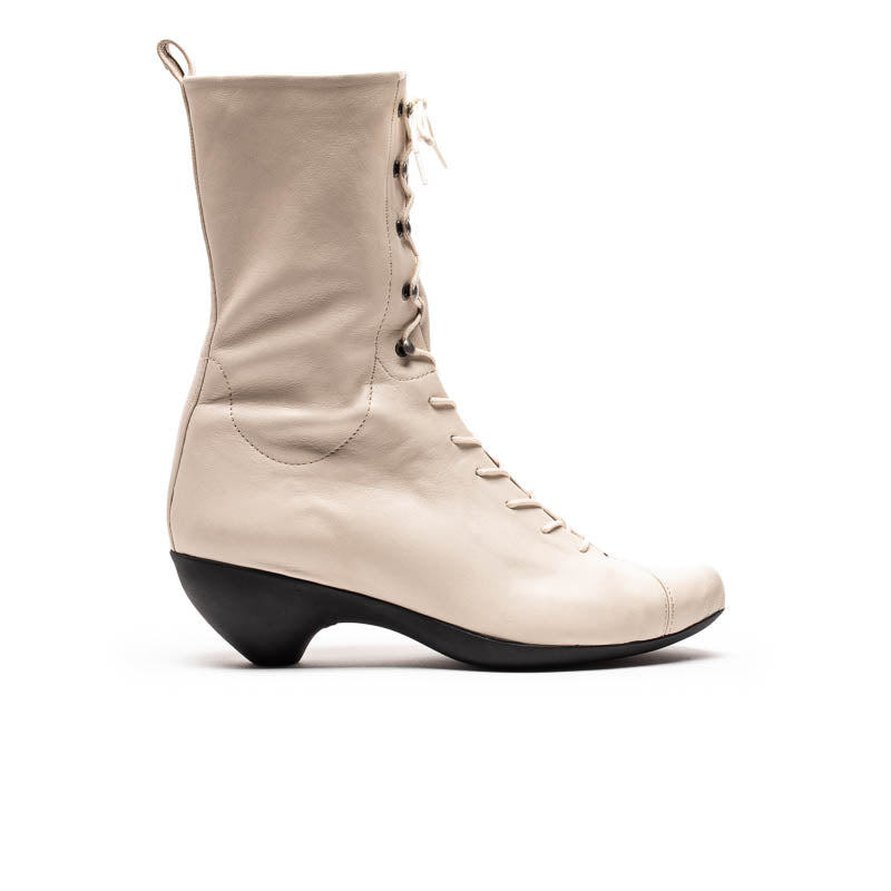 SS24 TANYA Off-White | Leather Boots | Tracey Neuls