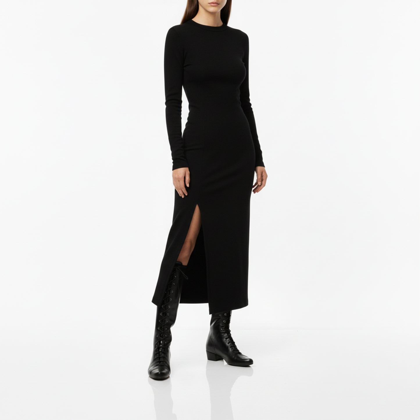 TANYA TALL Black | Leather Boots | Tracey Neuls