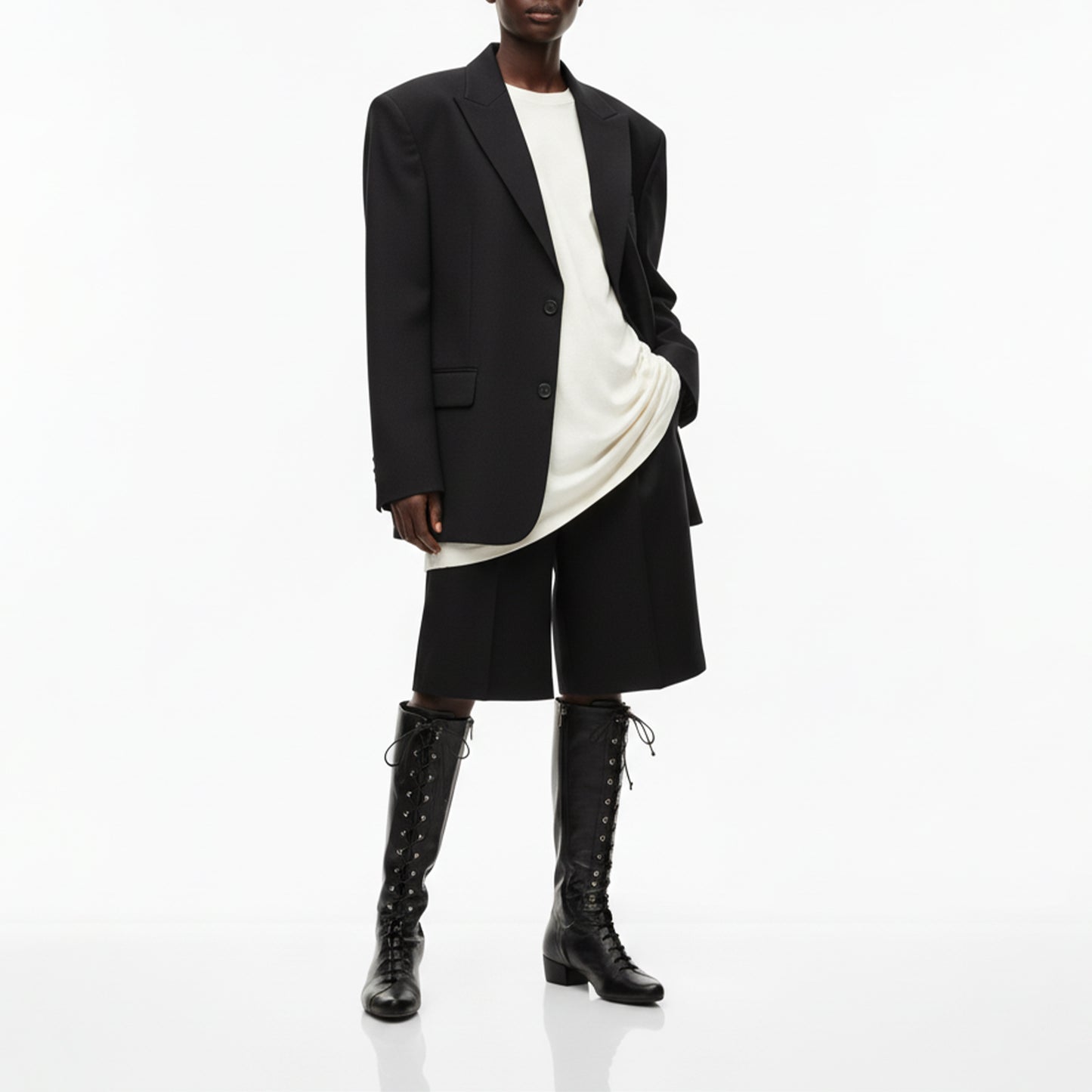 TANYA TALL Black | Leather Boots | Tracey Neuls