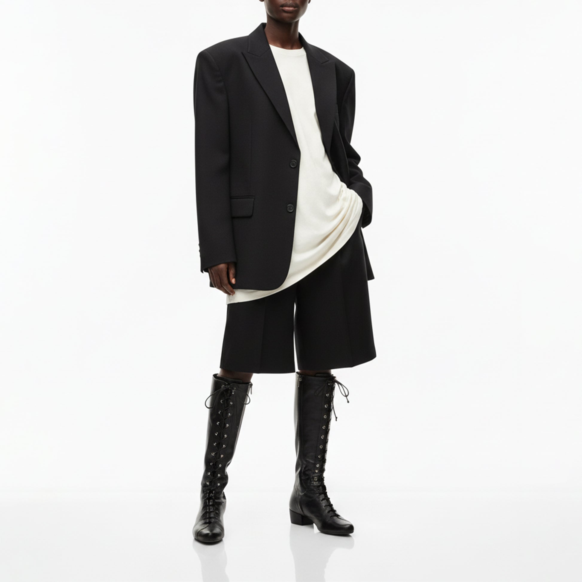 TANYA TALL Black | Leather Boots | Tracey Neuls