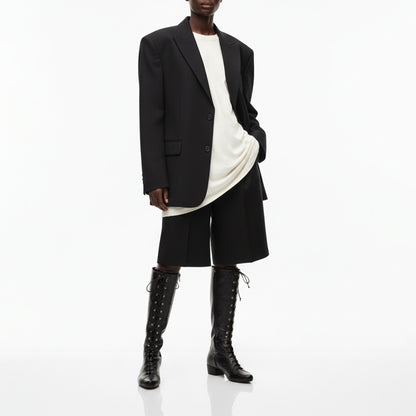 TANYA TALL Black | Leather Boots | Tracey Neuls