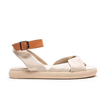 WRAP Off-White | Milky Soft Leather Sandals | Tracey Neuls
