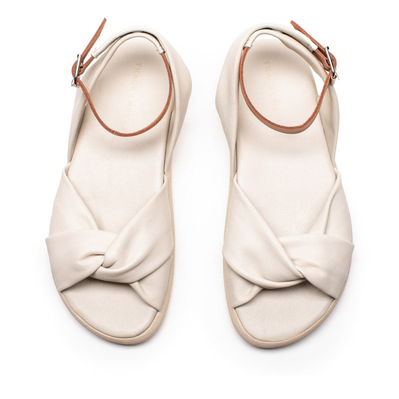 WRAP Off-White | Leather Sandals | Tracey Neuls