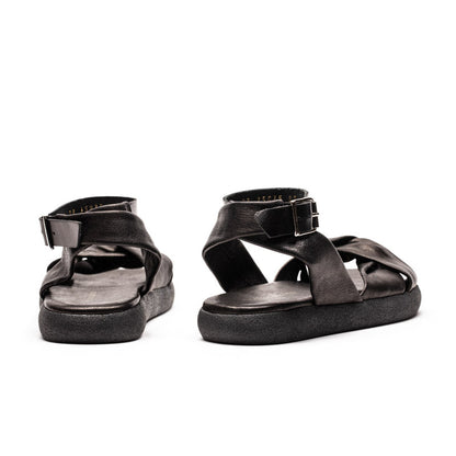 WRAP Smoke | Leather Sandals | Tracey Neuls