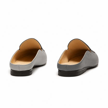 CUDDY DOT Greyscale |  Leather Slip On Mule