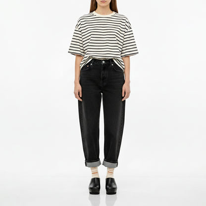 JAKE Black | Leather Slip On Mule | Tracey Neuls