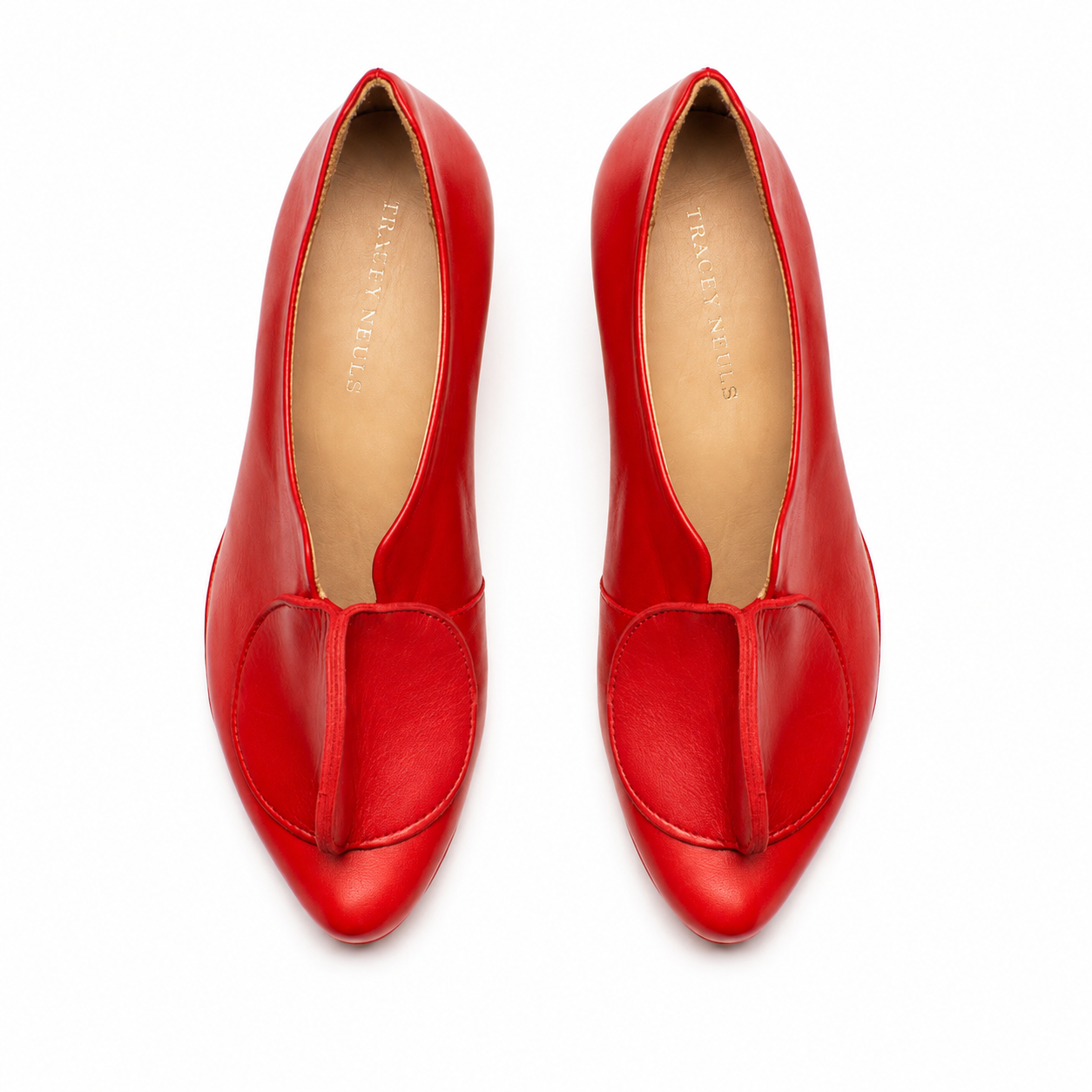 LOWTOP Red | Slip On Mid Heels