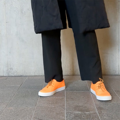 KARL Washed Orange | Leather Sneaker