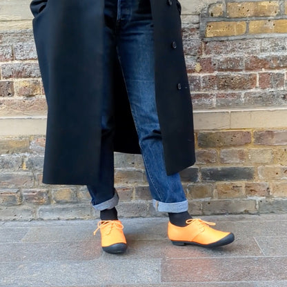 GEEK Washed Orange | Leather Sneaker