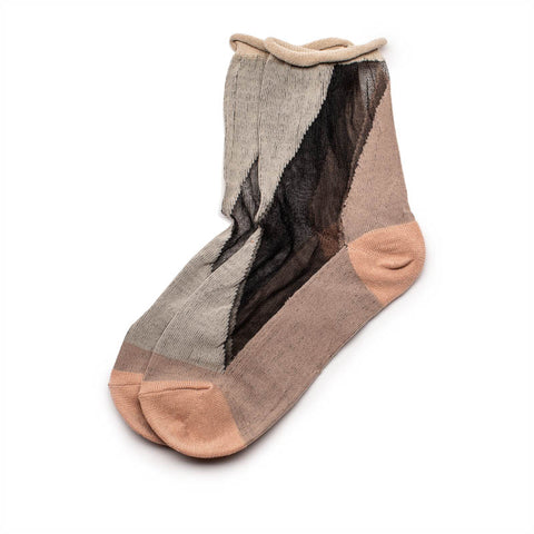 Graphic Blush | Cotton n Sheer Socks | Tracey Neuls