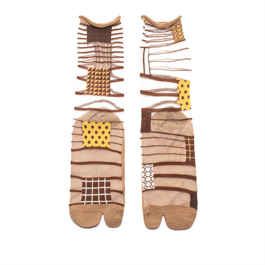 SOCKS Patchwork | Split Toe Sheer | Tracey Neuls