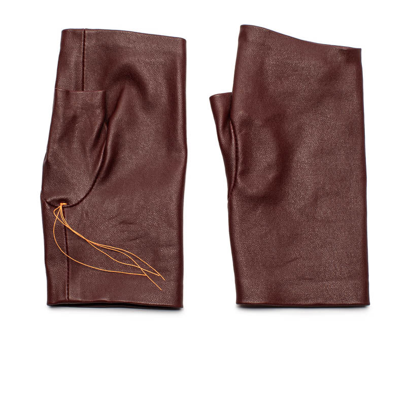 Fingerless Gloves | Port Leather | Tracey Neuls