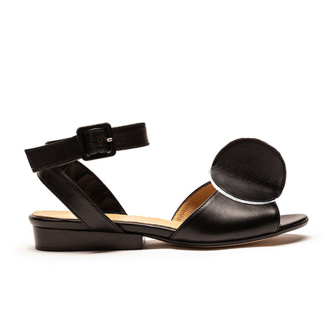 BIJOU Spectator | Black and White Leather Sandals | Tracey Neuls