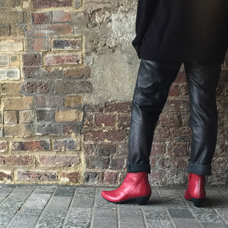 GINGER Oxblood | Port Leather Cycle Friendly Boot | Tracey Neuls