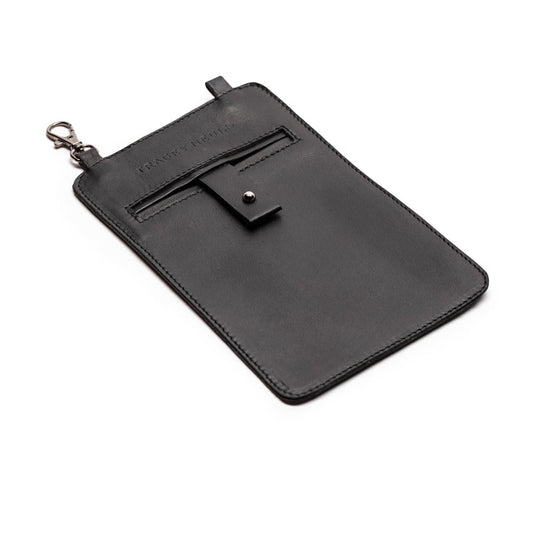 HANDY Smoke | Black Leather Pouch | Tracey Neuls