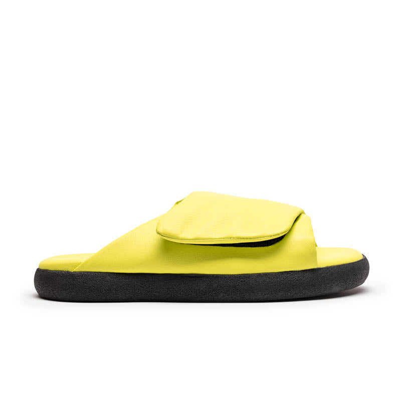 HOLLER Neon Yellow | Vegan Slide | Tracey Neuls