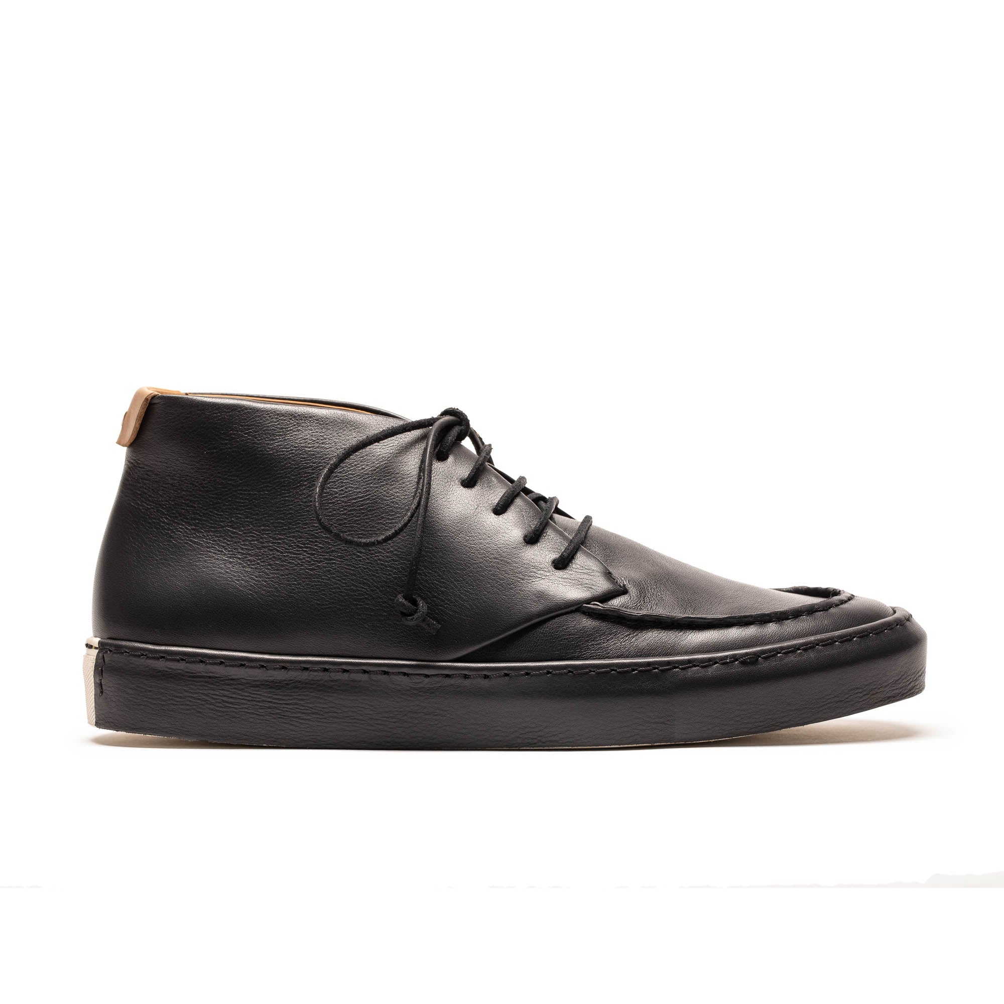 JAYCE Charcoal | Black Mens Leather High Top - Tracey Neuls Online