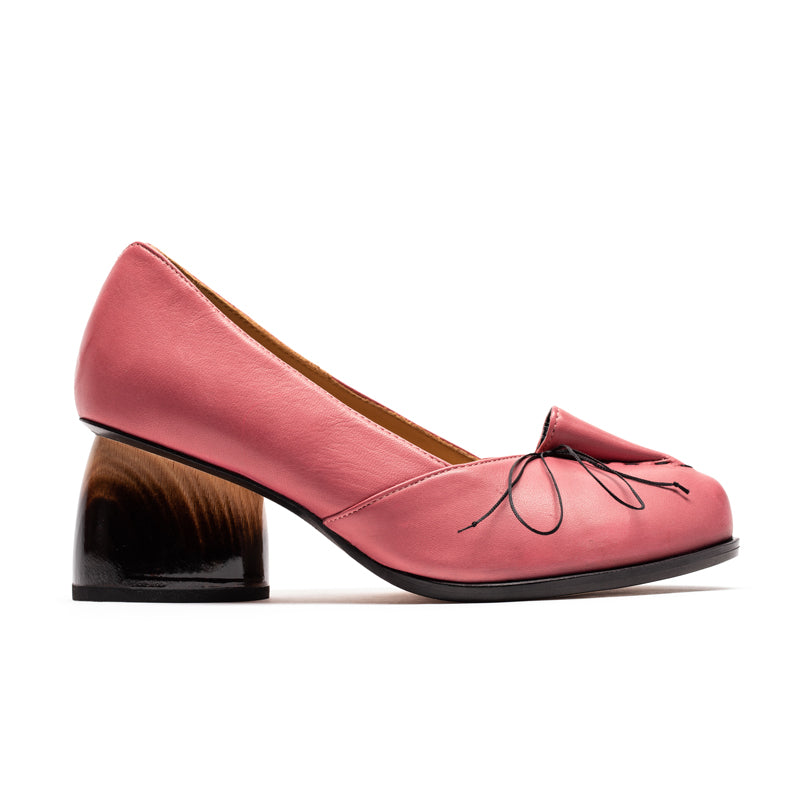 JULI Hibiscus | Pink Leather Heels | Tracey Neuls