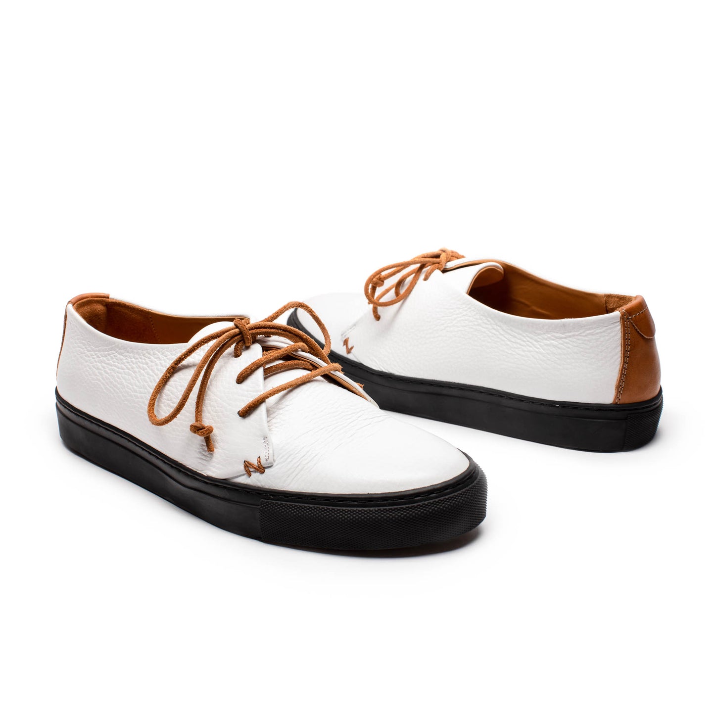 KARL Piano | Mens White Leather Sneakers | Tracey Neuls