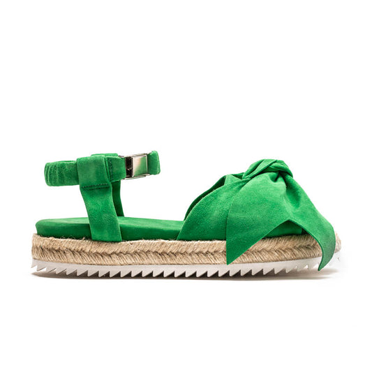 OKEEFE Astro Turf | Green Suede Sandal | Tracey Neuls