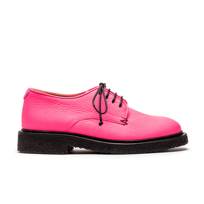 PABLO Neon Pink Leather Chunky Shoes Tracey Neuls